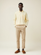 Hemsters Cream Zip Sweatshirt For Mens