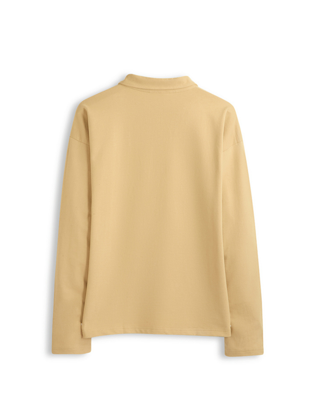 Hemsters Beige Zip Sweatshirt For Mens