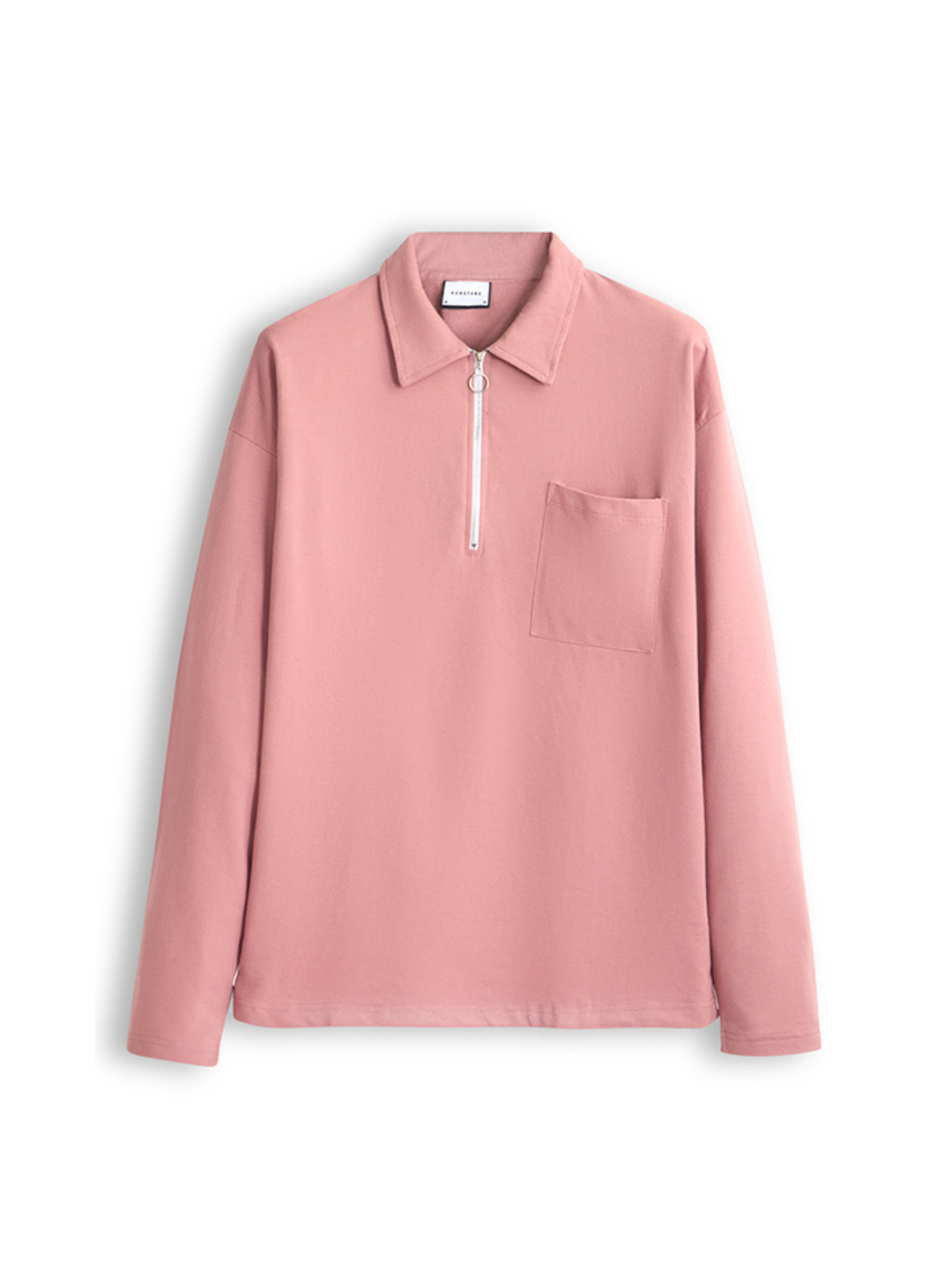 Hemsters Rust Zip Sweatshirt For Mens