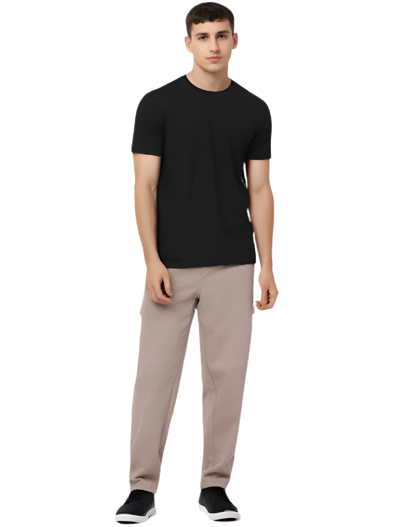 Hemsters Pinkish Grey Track Pant For Men
