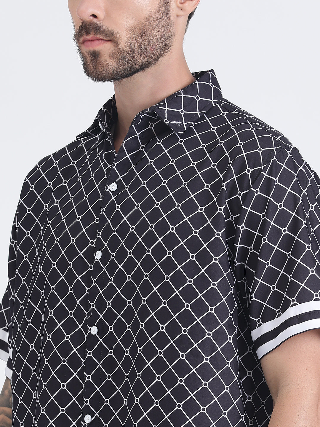 Hemsters Black Printed Shirt