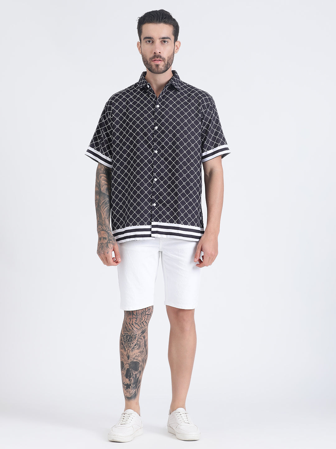 Hemsters Black Printed Shirt