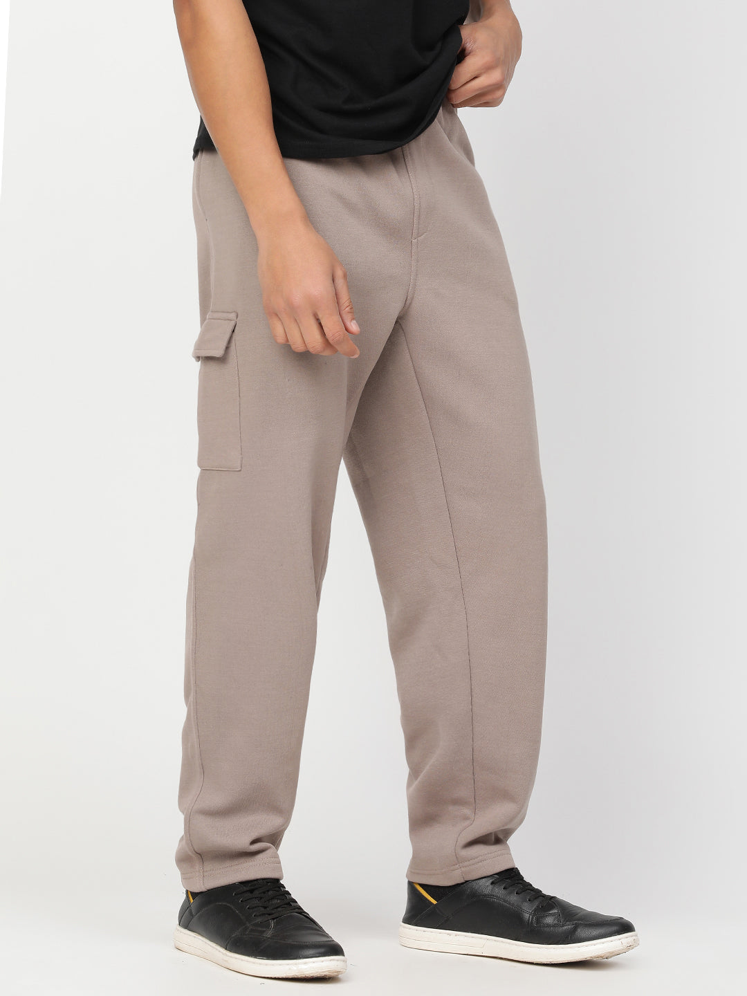 Hemsters Pinkish Grey Track Pant For Men