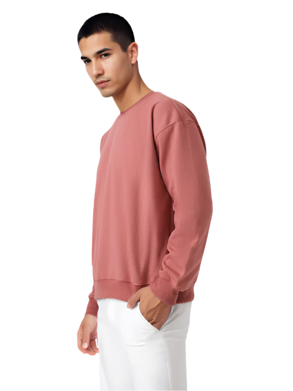 Hemsters  Maroon Knitted Full Sleevs Sweatshirt