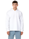 Hemsters White Full Sleeve Relaxed Fit Hoodie For Men