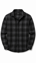 Dark Grey Checkered Relaxed Fit Shirt