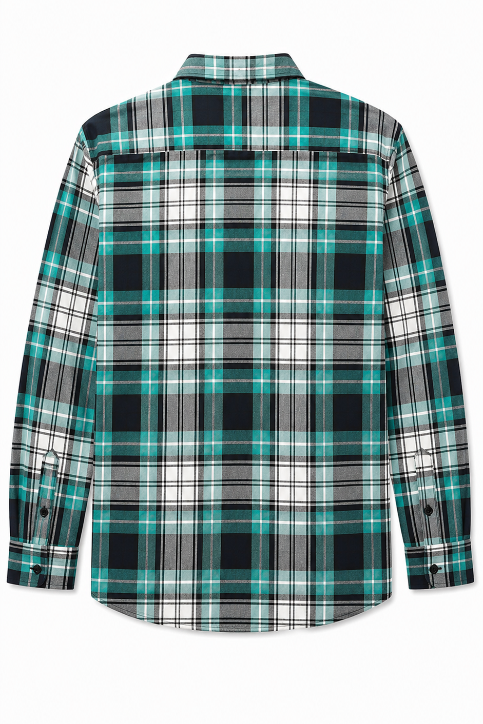 Green & Blue Twill Overshirt Jacket