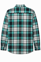 Green & Blue Twill Overshirt Jacket
