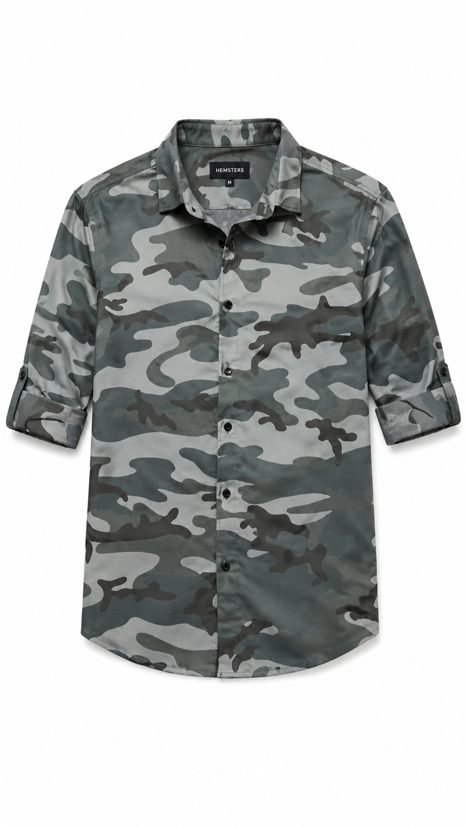 Camouflage Print Half Sleeve Shirt