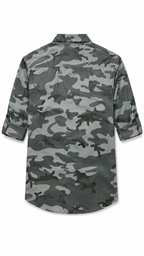 Camouflage Print Half Sleeve Shirt