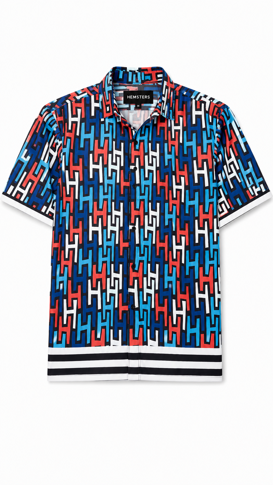Print Blue color Half Sleeve Relaxed Shirt