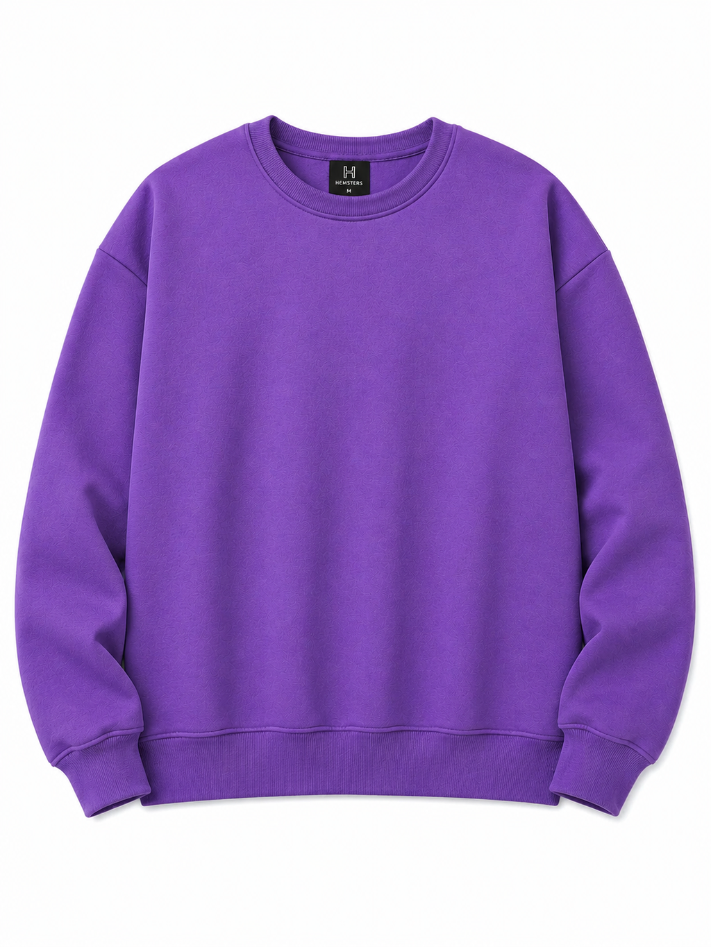 Purple Knitted Full Sleevs Sweatshirt