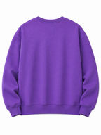 Purple Knitted Full Sleevs Sweatshirt