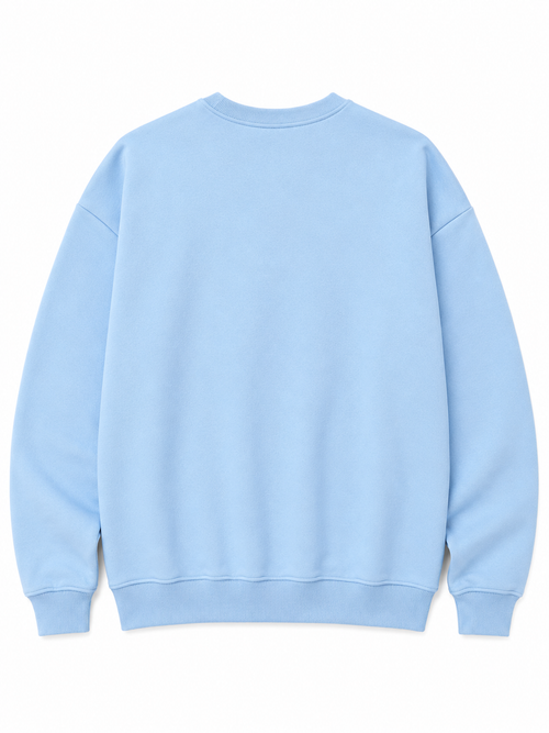 Blue Knitted Full Sleeve Sweatshirt