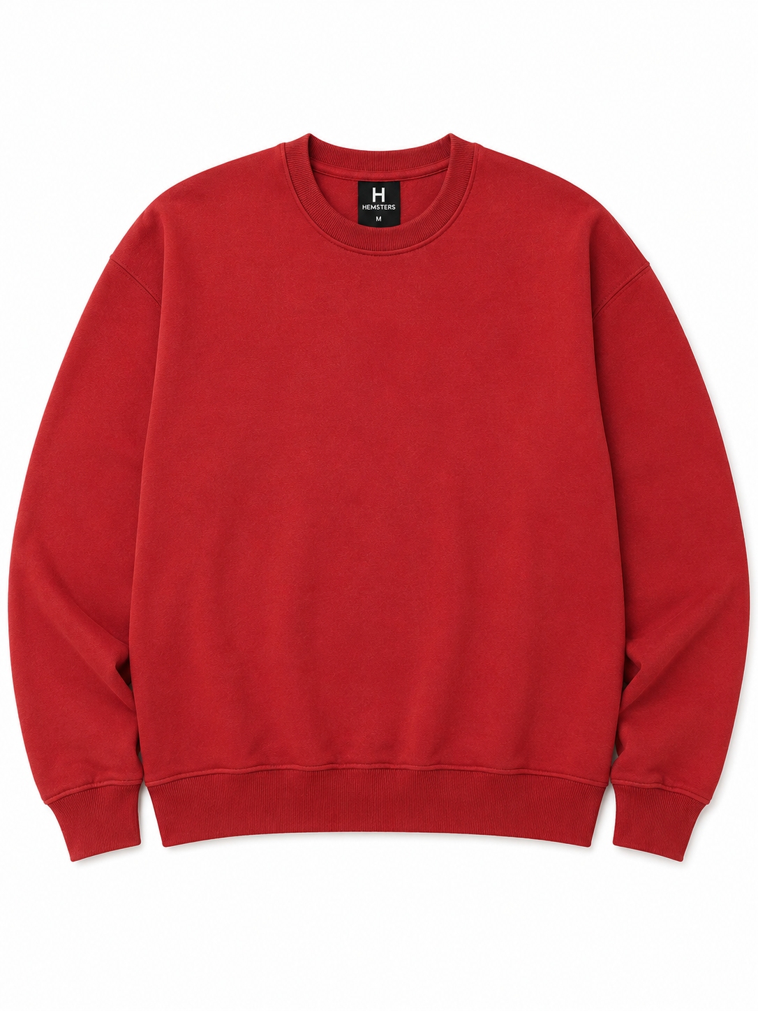 Red Knitted Full Sleevs Sweatshirt
