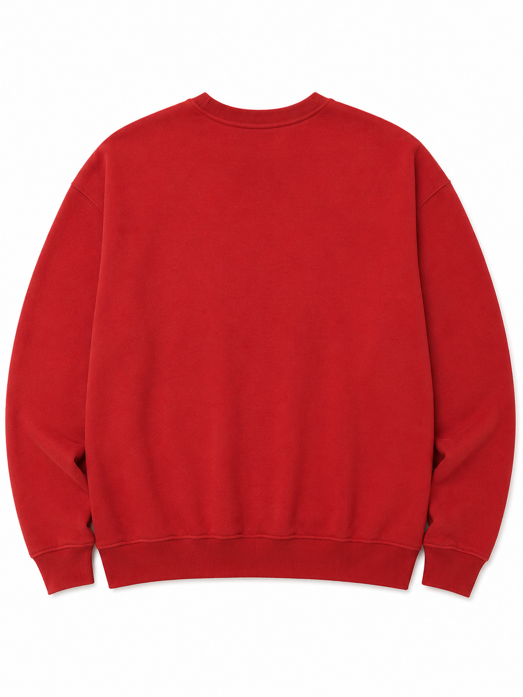 Red Knitted Full Sleevs Sweatshirt