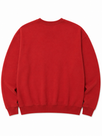 Red Knitted Full Sleevs Sweatshirt