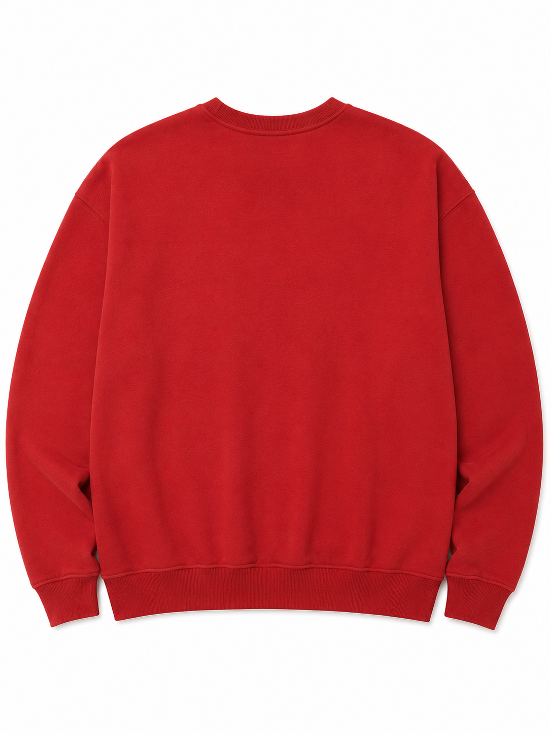 Red Knitted Full Sleevs Sweatshirt