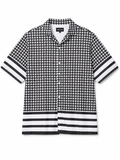 Black & White Print Half Sleeve Relaxed Shirt