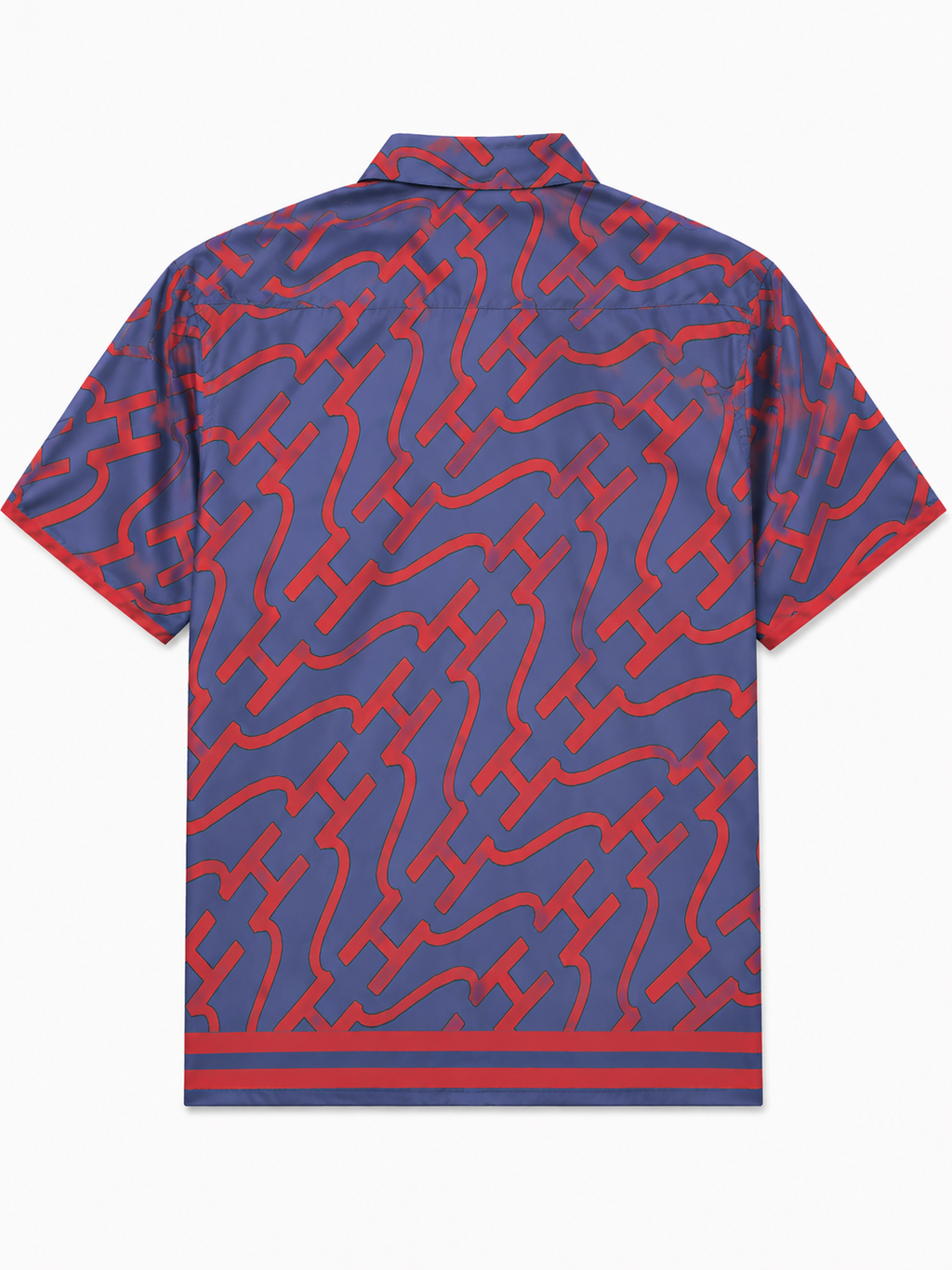 Regular Royal Blue & Red Short Sleeves Shirt
