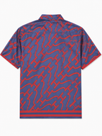 Regular Royal Blue & Red Short Sleeves Shirt