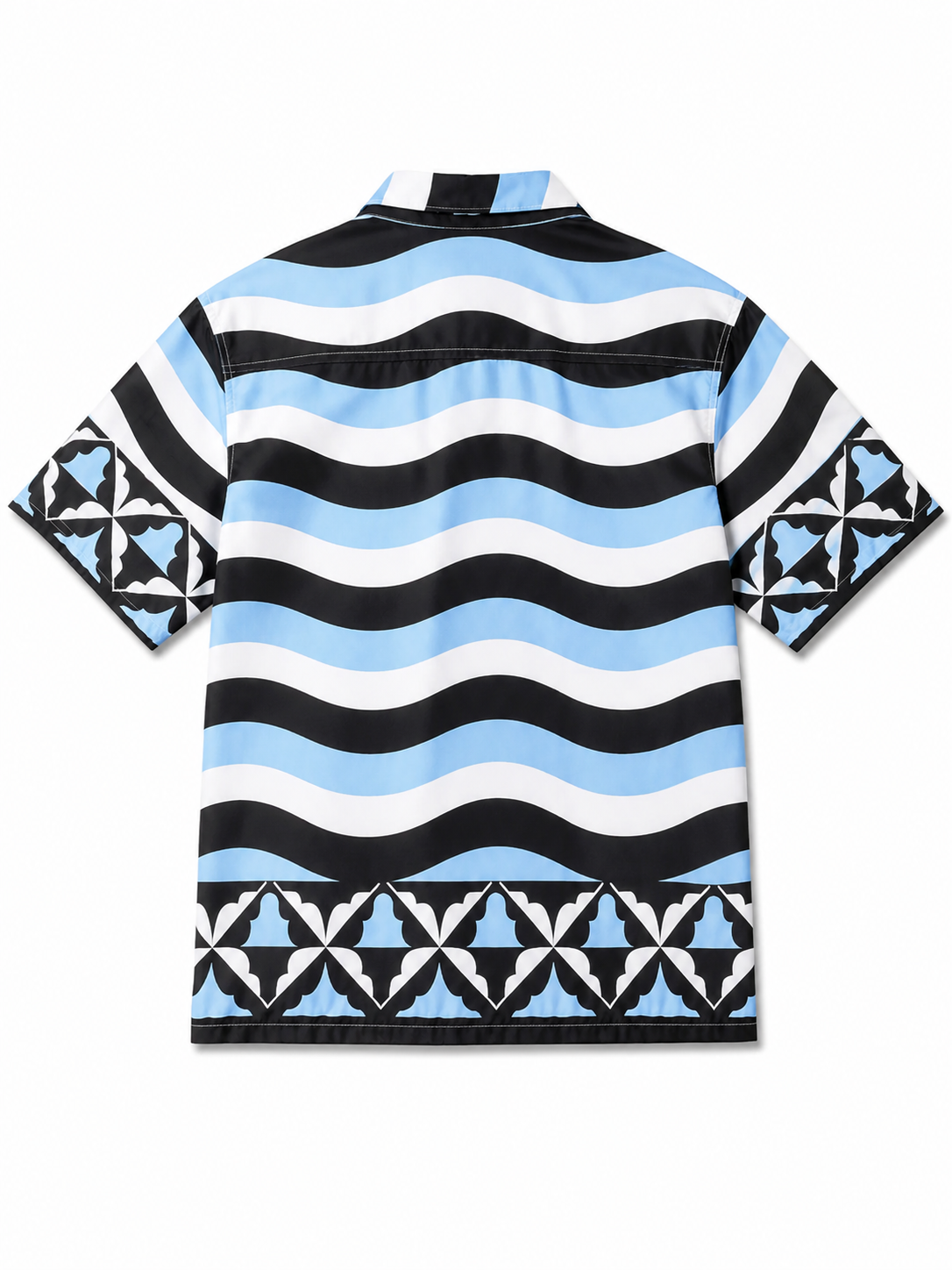 Blue Stripe Printed Shirt