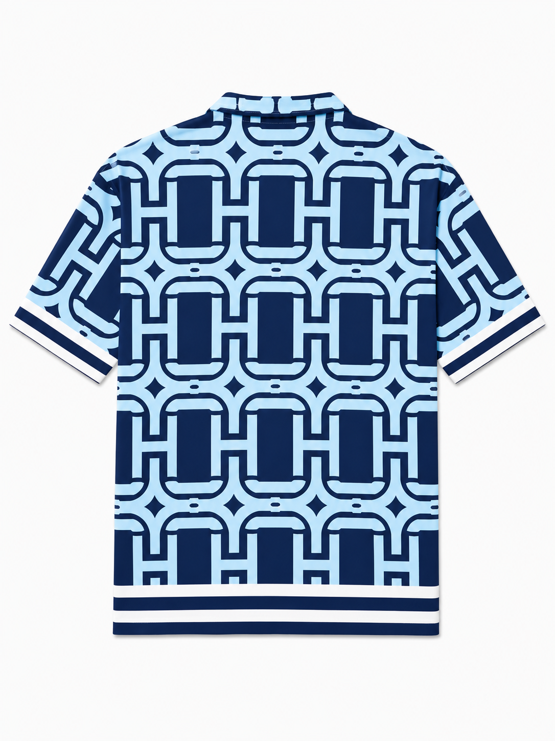 Sage Blue Printed Shirt