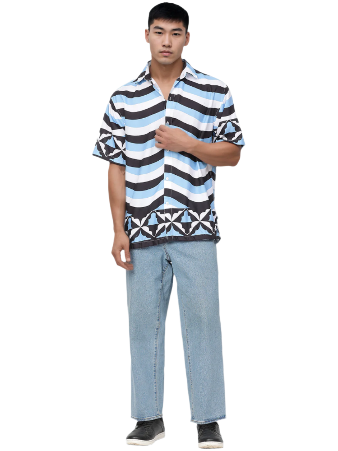 Hemsters Blue stripe shirt for men