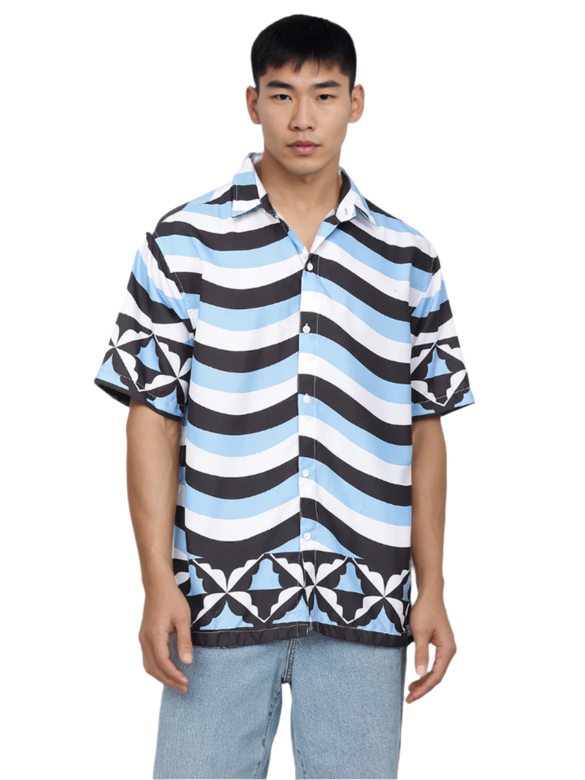 Hemsters Blue stripe shirt for men