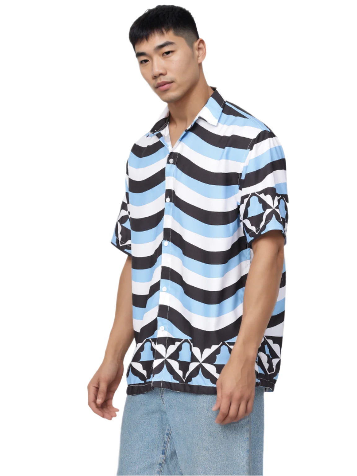 Hemsters Blue stripe shirt for men