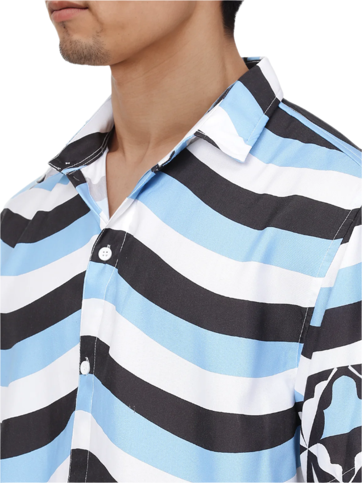 Hemsters Blue stripe shirt for men