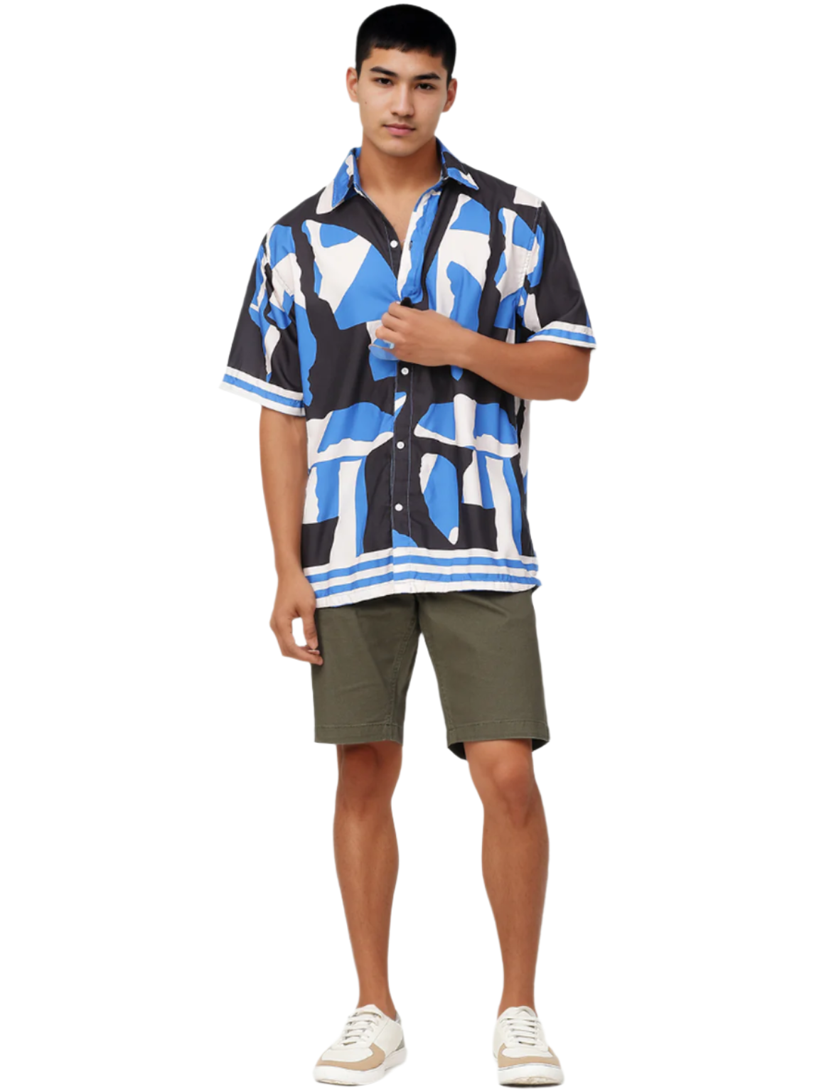 Hemsters blue digital Print shirt for mens