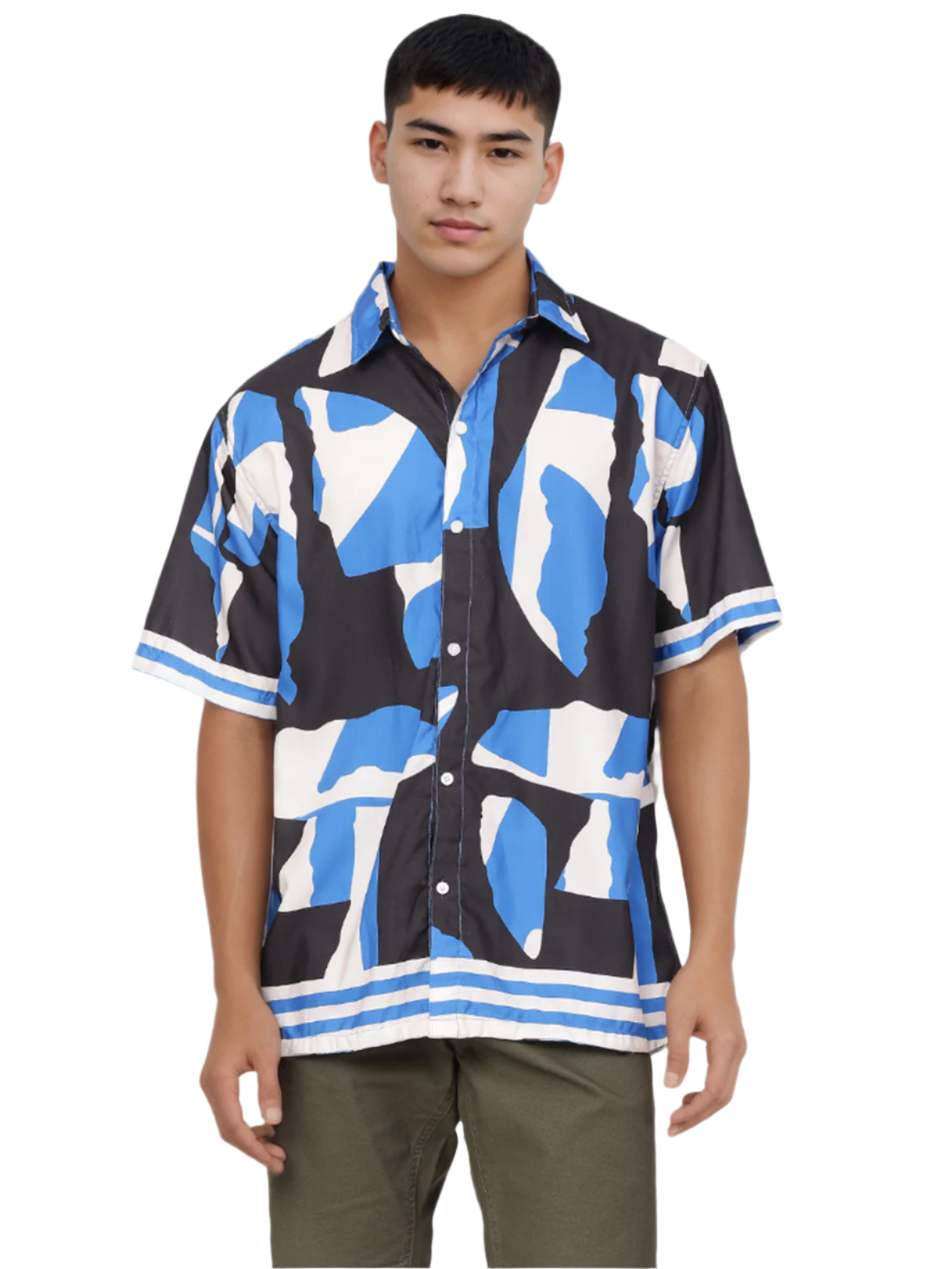 Hemsters blue digital Print shirt for mens