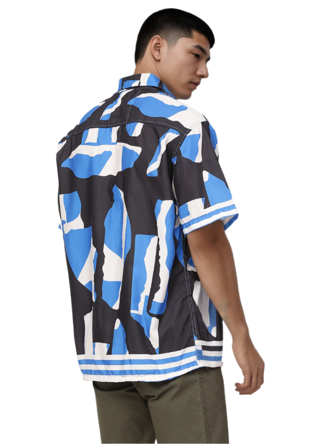 Hemsters blue digital Print shirt for mens