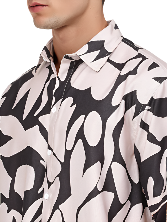 Floral Print Half Sleeve Relaxed Shirt