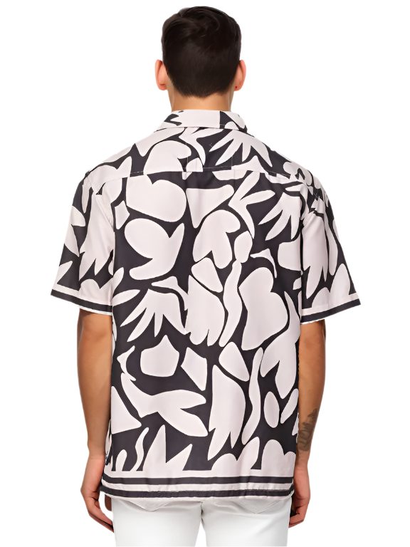 Floral Print Half Sleeve Relaxed Shirt