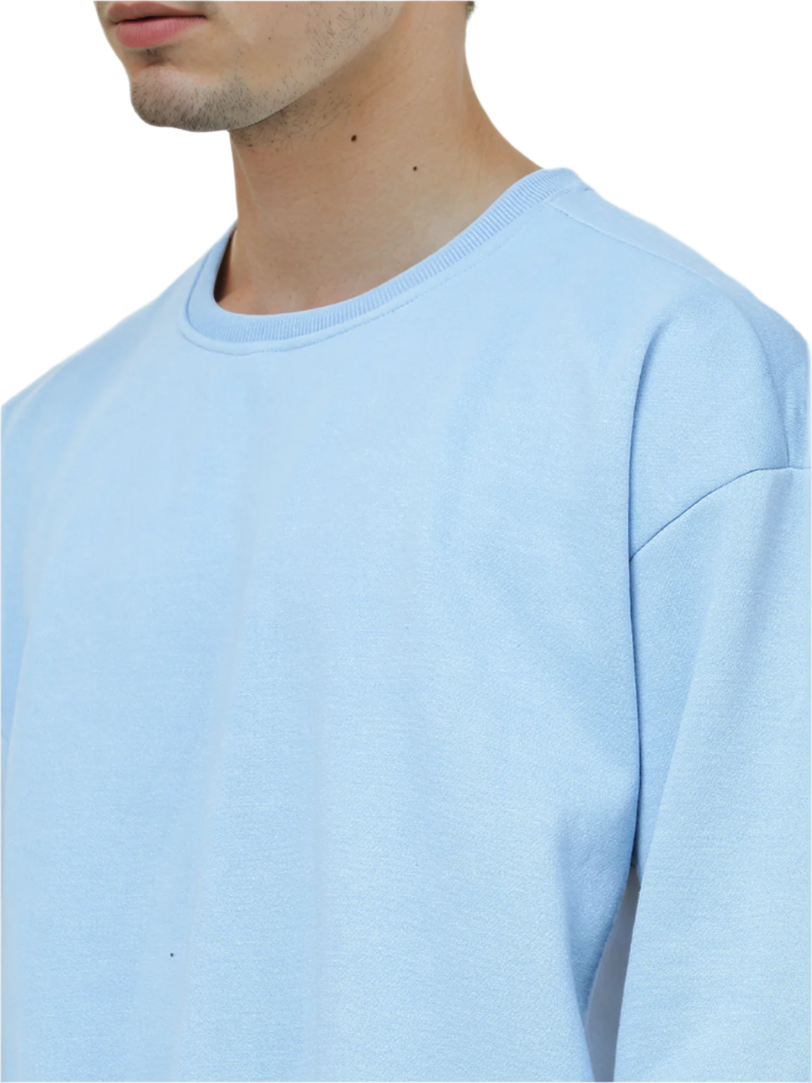 Blue Knitted Full Sleeve Sweatshirt