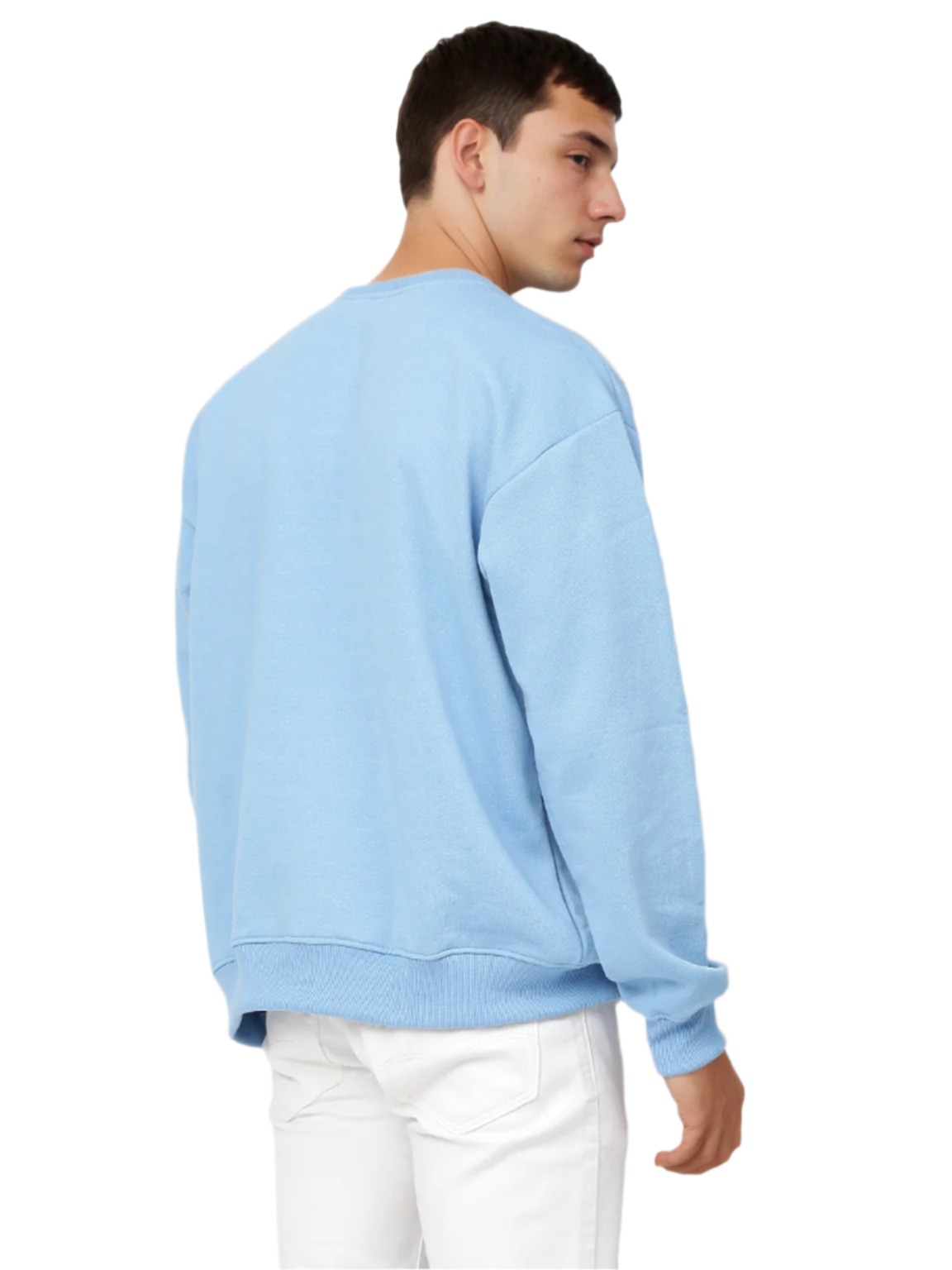 Blue Knitted Full Sleeve Sweatshirt