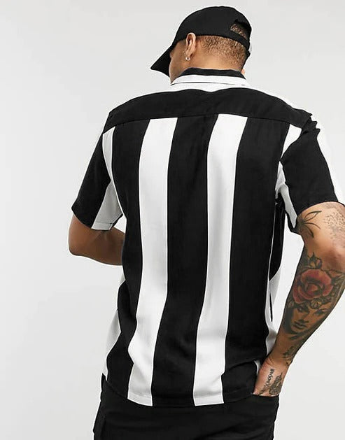 Hemsters black stripe shirt for mens