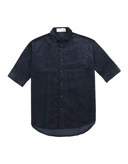 Hemsters Dark Grey Half Sleeve Relaxed Shirt