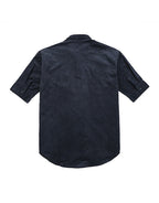 Hemsters Dark Grey Half Sleeve Relaxed Shirt