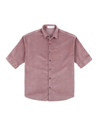 Hemsters Pink Corduroy Half Sleeve Relaxed Shirt