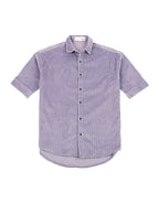 Hemsters Lilac Corduroy Half Sleeve Relaxed Shirt