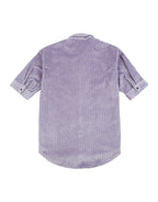 Hemsters Lilac Corduroy Half Sleeve Relaxed Shirt