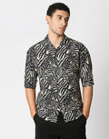 Hemsters Animal Print Half Sleeve Relaxed Shirt
