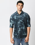 Hemsters Tie Die Corduroy Half Sleeve Shirt