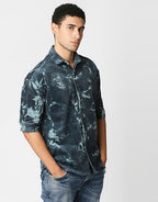 Hemsters Tie Die Corduroy Half Sleeve Shirt