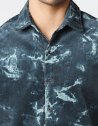 Hemsters Tie Die Corduroy Half Sleeve Shirt