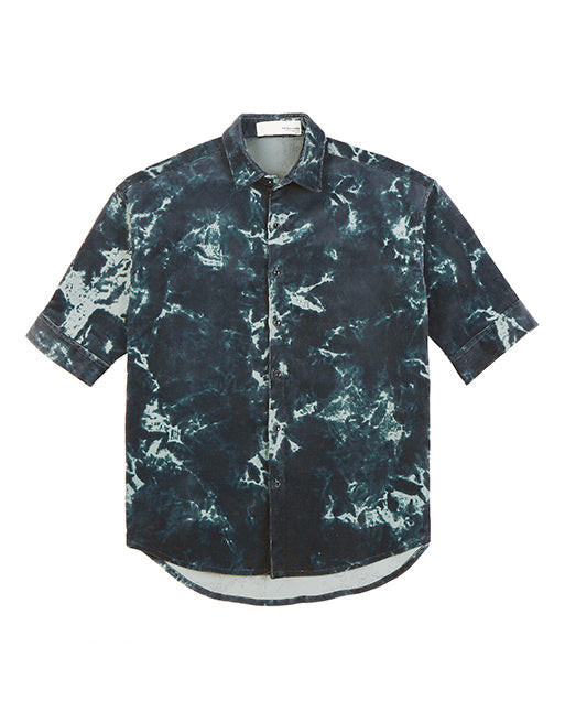 Hemsters Tie Die Corduroy Half Sleeve Shirt