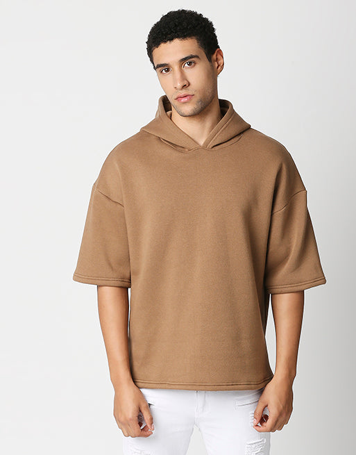 Hemsters Half Sleeve Relaxed Fit Hoodie